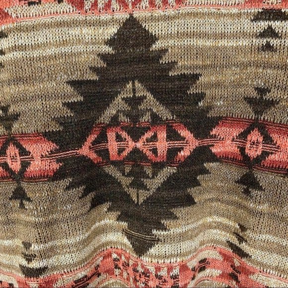 RL Denim & Supply Southwestern Print Henley Top - Picture 8 of 8